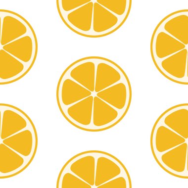 Soyut Narenciye Dikişsiz Desen Arka Plan Vektör İllüstrasyon
