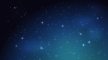 Gece parlayan yıldızlı arka plan. Görüntü