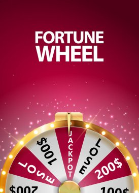 Çarkıfelek, Yazı Mekanı olan Şanslı Simge. Vektör Illustration EPS10