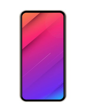 Soyut Cep Telefonu Simgesi. Vektör çizimi. EPS10