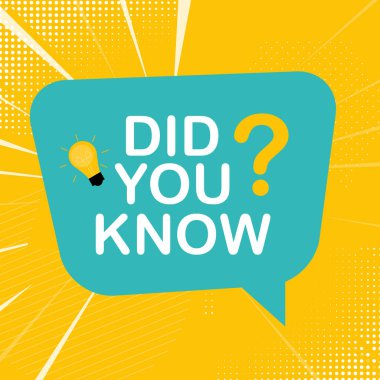 Konuşma balonlu çıkartmayı biliyor musun? Vektör Illustration EPS10