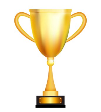 Kazanan altın kupa. Vektör Illustration EPS10