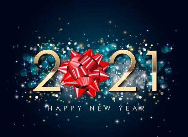 2021 Happy New Year Holiday Background. Vector Illustration EPS10