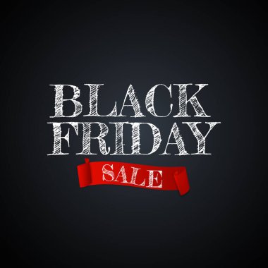 Kara Cuma Bayrak Şablonu. Vektör Illustration EPS10