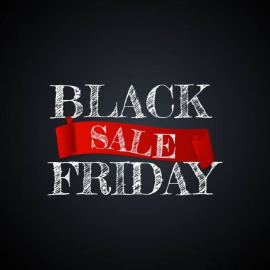 Kara Cuma Bayrak Şablonu. Vektör Illustration EPS10