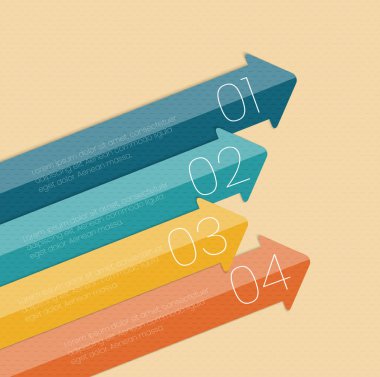 İş vektörü illüstrasyonu için bilgi şablonları. eps10