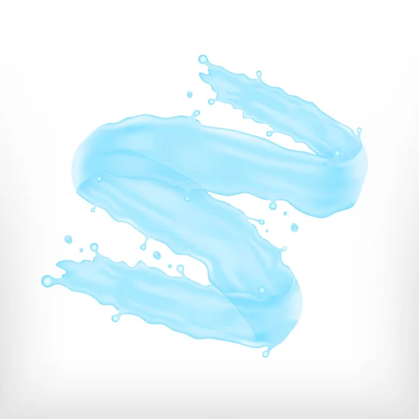 Blue water splash, Vector icon. EPS10 vector — Stock Vector