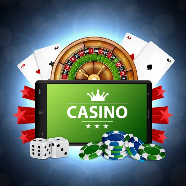 Online casino-concept — Stockvector
