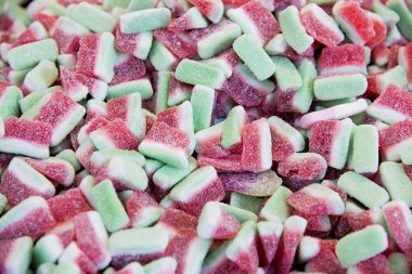 Jöleli şeker şeker - çeşitli renkli şekerler yapılan renkli arka plan
