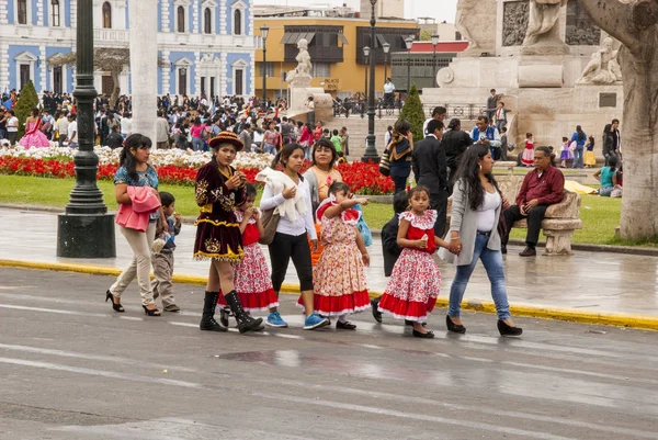 Trujillo Spring Festival Trujillo City Northwestern Peru Known Nation Traditional — Stock Photo, Image