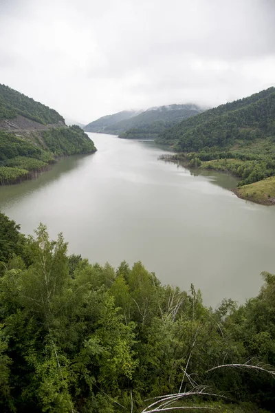 Lago Siriu Vista Del Lago Acumulación Siriu Condado Buzau Rumania — Foto de Stock