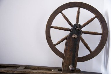 İplik iplik veya doğal ya da sentetik elyaflar iplikten Vintage Romen çıkrık