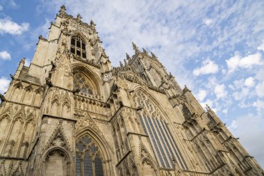 Katedral ve Metropolitical Aziz Peter Kilisesi York, York Minster bilinen Katedrali, York, İngiltere ve en büyük Kuzey Avrupa'da türünün. 3 Ağustos 2018 fotoğraf