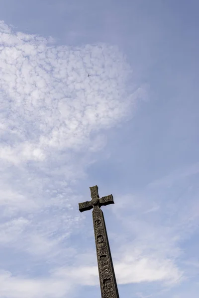 Крест Возле Даремского Собора Дареме Графство Дарем Англия — стоковое фото