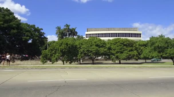 Plaza Revolucin Devrim Kare Kare Havana Küba Sembolü Comunism Küba — Stok video