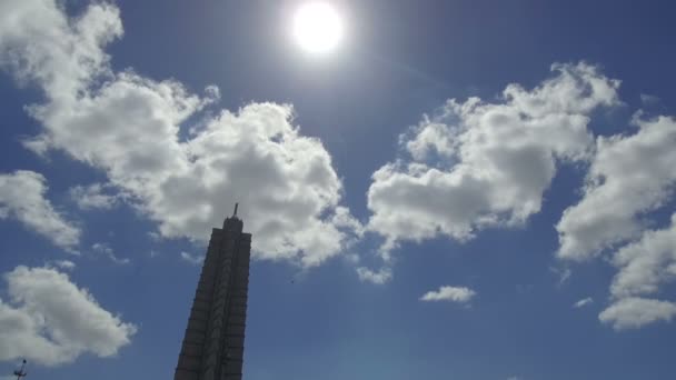 Plaza Revolucin Praça Revolução Praça Havana Cuba Símbolo Comunismo Cuba — Vídeo de Stock