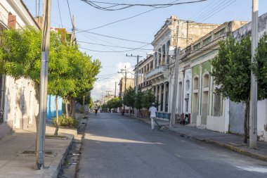 Kenti Cienfuegos - Cienfuegos eyaletinin başkenti - Küba Güney sahil. Şehir La Perla del Sur (Güney Pearl) adlı - alınan 03 Kasım 2018 fotoğraf