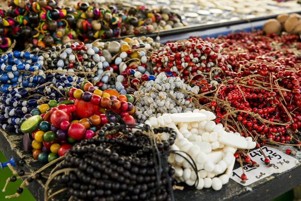 Typický Kubánský Suvenýr Osivo Šperky Populární Kubánské Účtech Organické Šperky — Stock fotografie