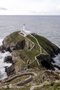 Güney yığın deniz feneri - kutsal ada - Galler