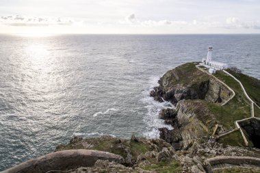 Güney yığın deniz feneri - kutsal ada - Galler