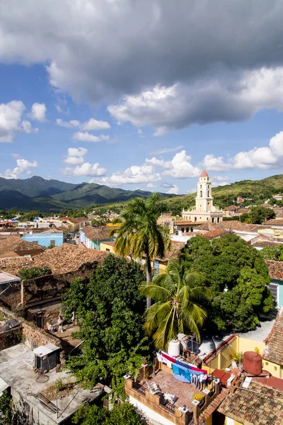 Panoramiczny widok na zabytkowe miasto Trinidad, Kuba — Zdjęcie stockowe