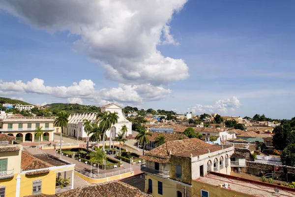 Panoramiczny widok na zabytkowe miasto Trinidad, Kuba — Zdjęcie stockowe