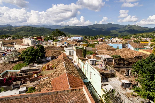 古巴特立尼达历史名城全景 — 图库照片