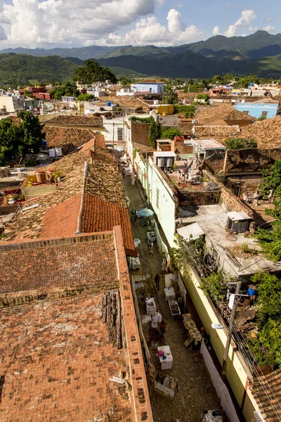 쿠바 의 역사적인 도시 트리니다드의 파노라마 보기 — 스톡 사진