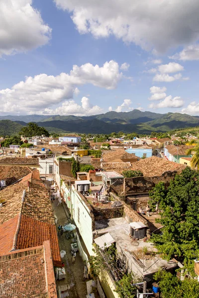 古巴特立尼达历史名城全景 — 图库照片