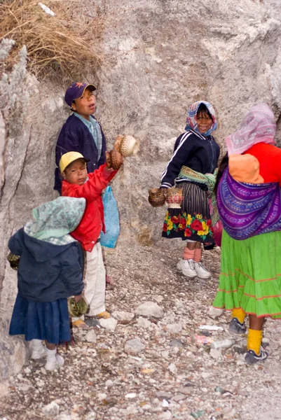 Tarahumara Indiáni-měděný kaňon-Mexiko, — Stock fotografie