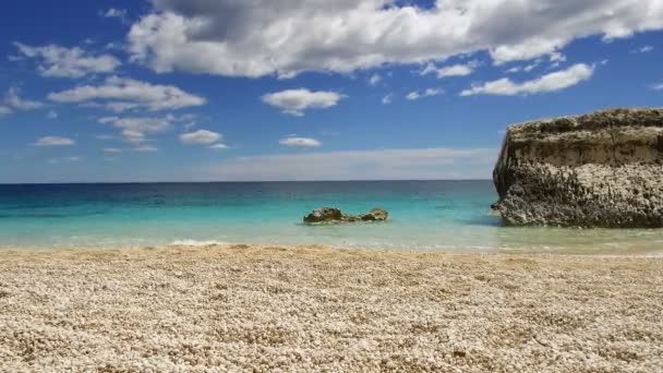 Παραλία Cala Mariolu Διάσημη Ιταλία Επαρχία Nuoro Εθνικό Πάρκο Σαρδηνίας — Αρχείο Βίντεο