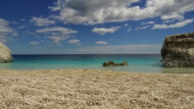 Cala Mariolu ünlü plajı. İtalya Sardinya Nuoro Eyaleti Orosei Körfezi Ulusal Parkı ve Gennargentu Cala Mariolu Dünya Mirası Listesi.