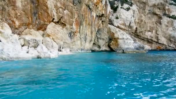 Slavná Pláž Cala Mariolu Itálie Národní Park Orosei Gennargentu Cala — Stock video