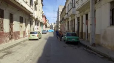Küba, Havana, Havana Centro bölgesinde trafik - 29 Ekim 2018