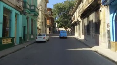 Küba, Havana, Havana Centro bölgesinde trafik - 29 Ekim 2018