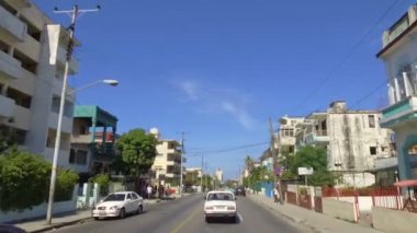 Küba, Havana, Havana Centro bölgesinde trafik - 29 Ekim 2018