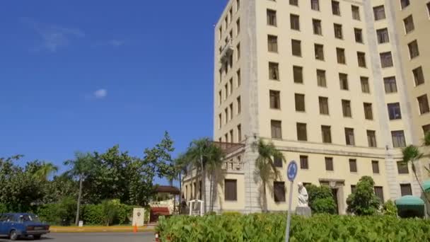 Cuba Havanna Trafikk Habana Centro Distriktet Oktober 2018 – stockvideo