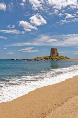 Spanish Tower-Torre di Bari-Sardinya, Italya