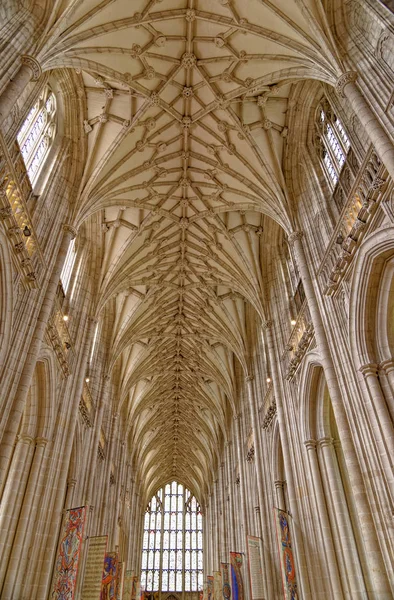 Interior of Winchester Cathedral — Stock Photo, Image