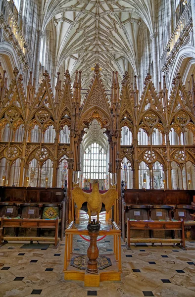 Interiér Winchesterská katedrála — Stock fotografie