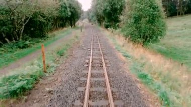 Güney Tynedale Demiryolu. Alston, Cumbria, İngiltere, İngiltere, Avrupa'da buharlı tren - 10 Ağustos 2019
