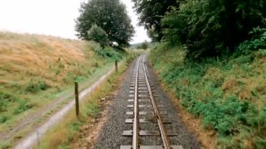 Güney Tynedale Demiryolu. Alston, Cumbria, İngiltere, İngiltere, Avrupa'da buharlı tren - 10 Ağustos 2019