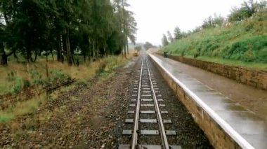 Güney Tynedale Demiryolu. Alston, Cumbria, İngiltere, İngiltere, Avrupa'da buharlı tren - 10 Ağustos 2019