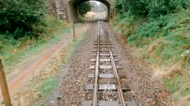 Železnice Jih Tynedale Parní Vlak Alston Cumbria Anglie Spojené Království — Stock video