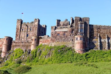 Bamburgh Kalesi - Bamburgh - Northumberland İngiltere