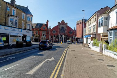 Blackpool - Lancashire - İngiltere'de sokak manzarası