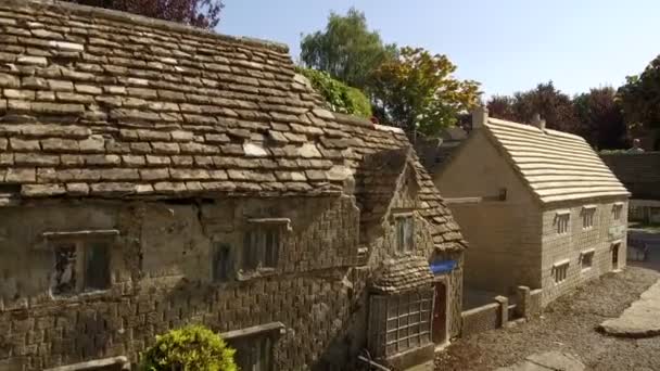 Famous Model Village Bourton Water Cotswolds Gloucestershire Anglie Fotografie Pořízená — Stock video