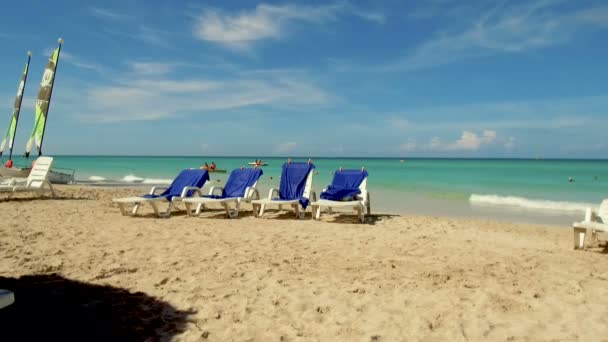 Playa Varadero Indias Occidentales Caribe Varadero Cuba Centroamérica Noviembre 2018 — Vídeos de Stock