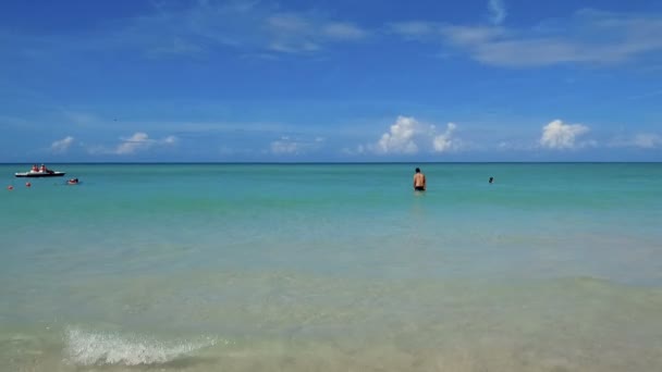 Varadero Beach West Indies Caribbean Varadero Cuba Central America 6Th — Stock Video