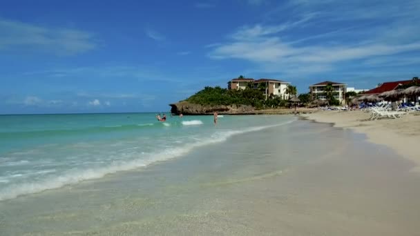 Varadero Beach West Indies Caribbean Varadero Cuba Central America Ноября — стоковое видео